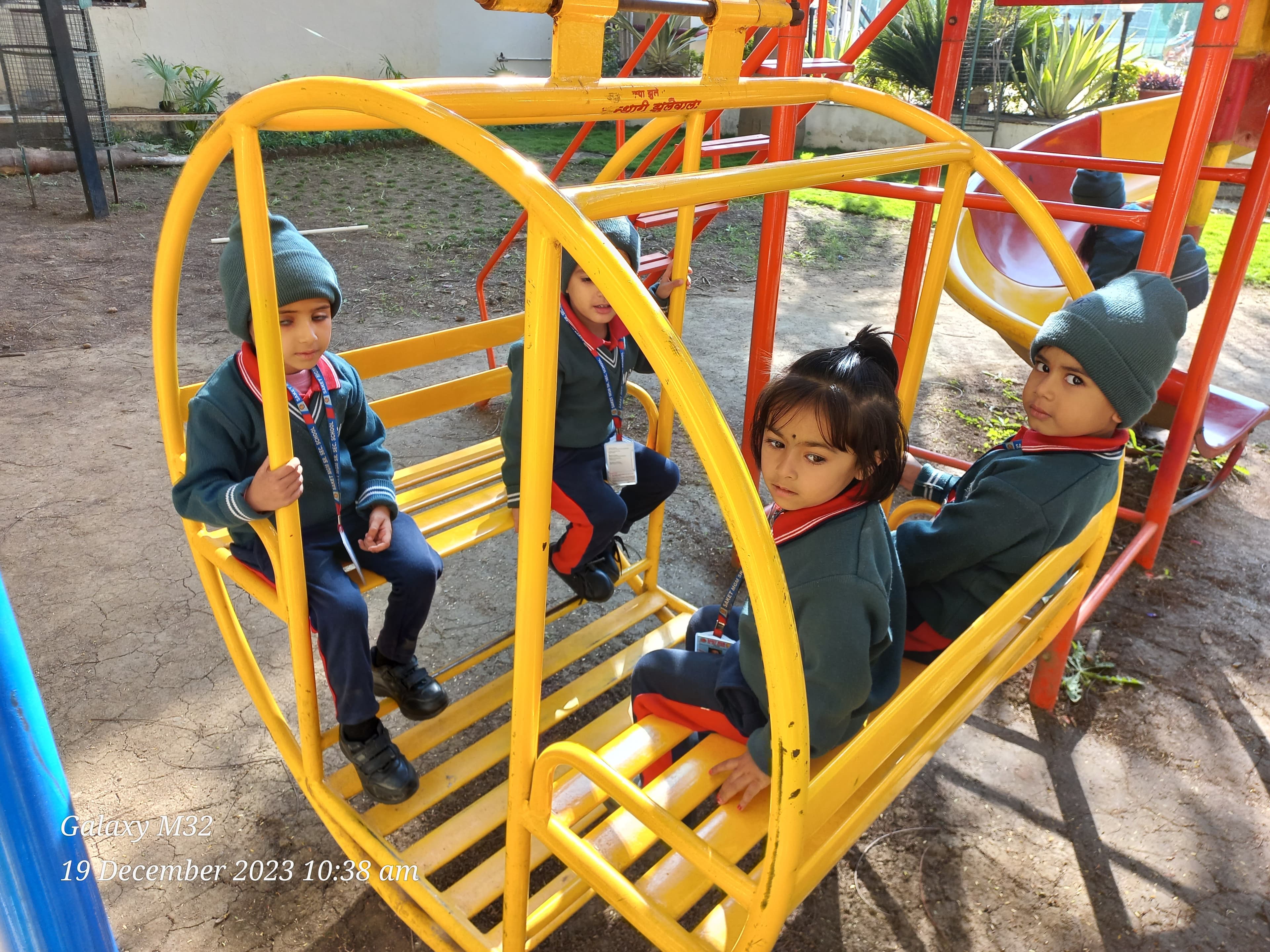 school swings & play area